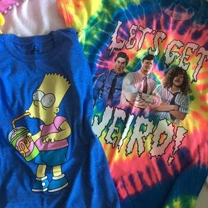 🌀 Trippy T-Shirt Bundle 🌀 (Workaholics and Bart Simpson)